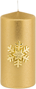 ba-exclusive Candle Chic Snowflake Gold