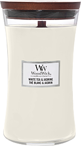 Woodwick Large Hourglass White Tea & Jasmine