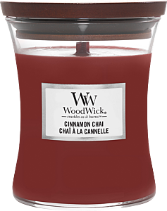 Woodwick Medium Hourglass Cinnamon Chai