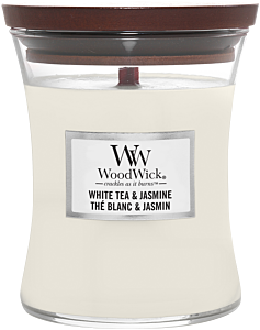 Woodwick Medium Hourglass White Tea & Jasmine