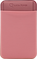 Lotta Power Kartenhalter für Smartphones (grau und rosa), Set