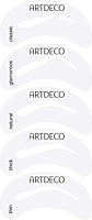 Artdeco 5 Augenbrauen-Schablonen mit Pinsel